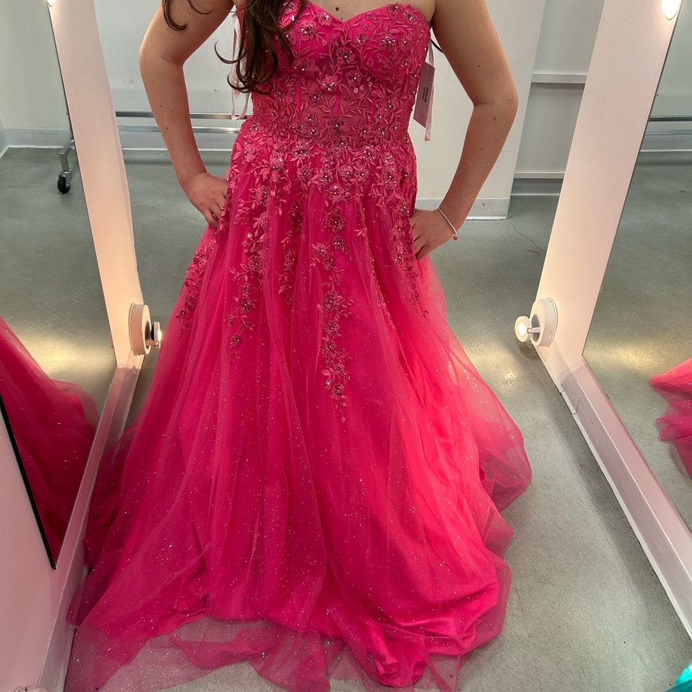 Hot Pink Prom Dress